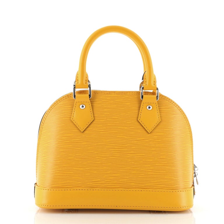 Louis Vuitton Alma Small Model Handbag in Burgundy Patent Epi