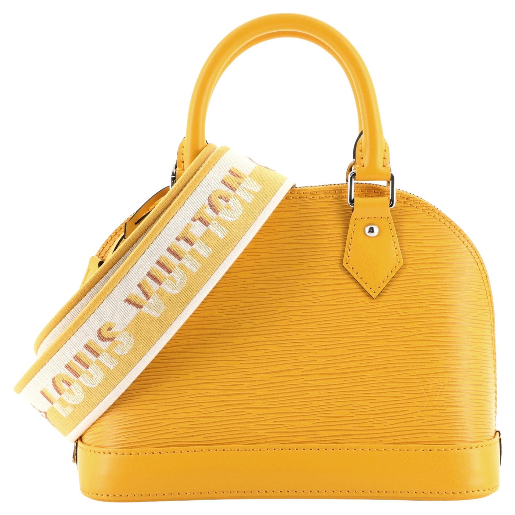 LOUIS VUITTON Bag Alma PM Citron Yellow Epi Leather at 1stDibs