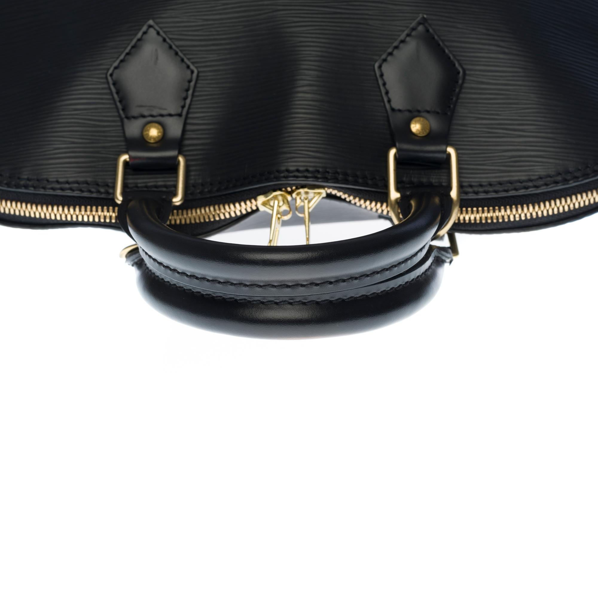 Louis Vuitton Alma handbag in black epi leather, GHW 3