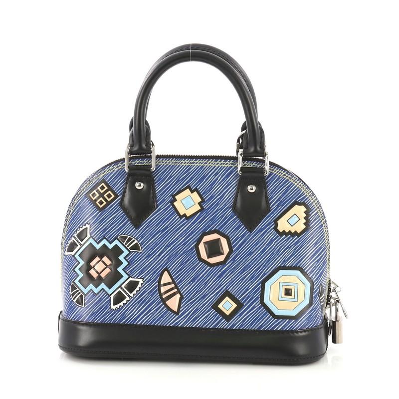 Louis Vuitton Alma Handbag Limited Edition Azteque Epi Leather BB In Excellent Condition In NY, NY