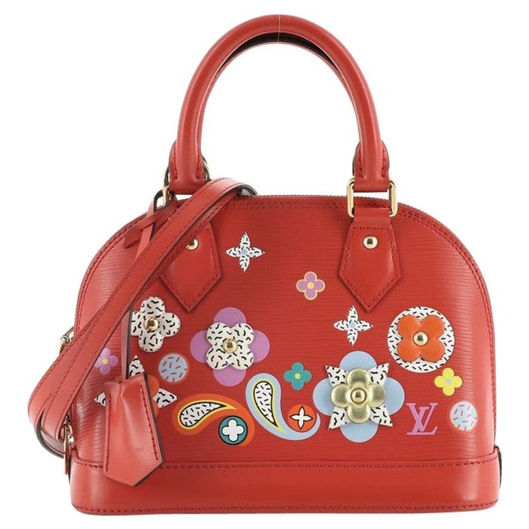 Louis Vuitton Alma Handbag Limited Edition Floral Patchwork Epi Leather BB  at 1stDibs