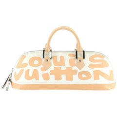 Louis Vuitton Alma Handbag Limited Edition Graffiti Leather Horizontal