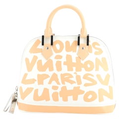 Louis Vuitton Graffiti Alma MM - Black Handle Bags, Handbags - LOU30451