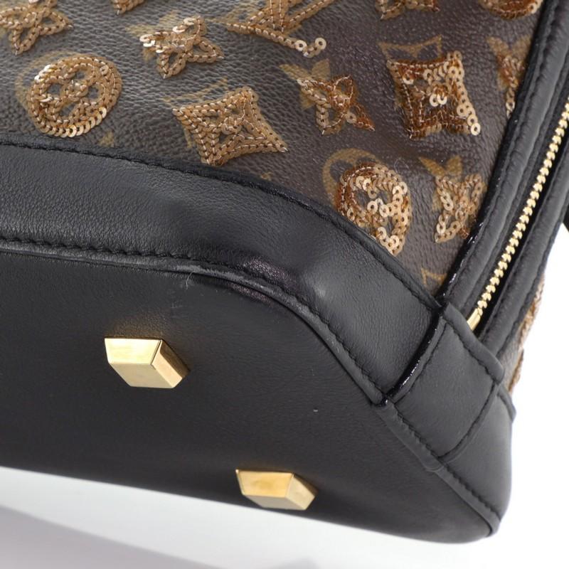 Women's or Men's Louis Vuitton Alma Handbag Limited Edition Monogram Eclipse Sequins PM