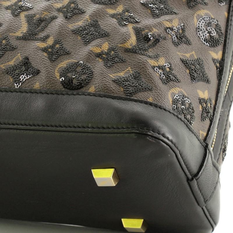 Louis Vuitton Alma Handbag Limited Edition Monogram Eclipse Sequins PM 1