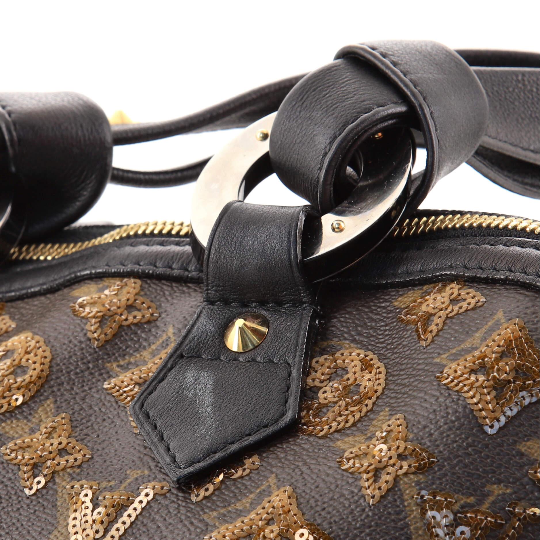 Louis Vuitton Alma Handbag Limited Edition Monogram Eclipse Sequins PM 1