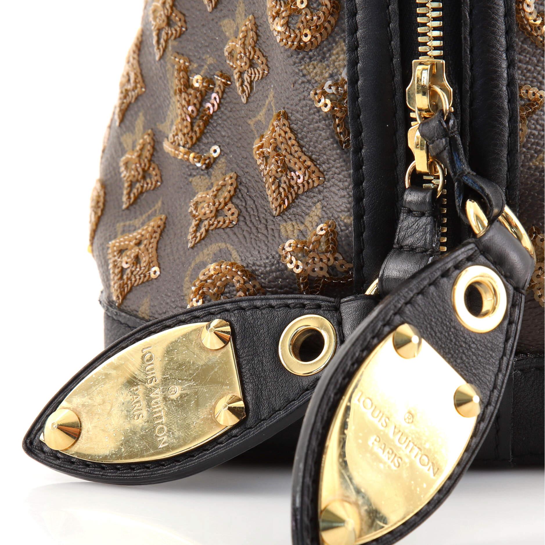 Louis Vuitton Alma Handbag Limited Edition Monogram Eclipse Sequins PM 2