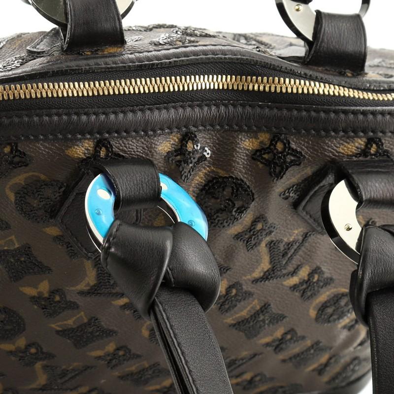 Louis Vuitton Alma Handbag Limited Edition Monogram Eclipse Sequins PM 3