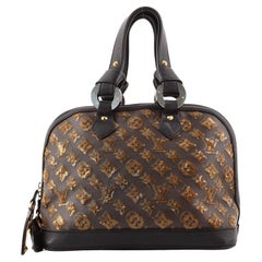 LOUIS VUITTON M40243 Monogram Eclipse Speedy30 Sequin Hand Bag Canvas Black