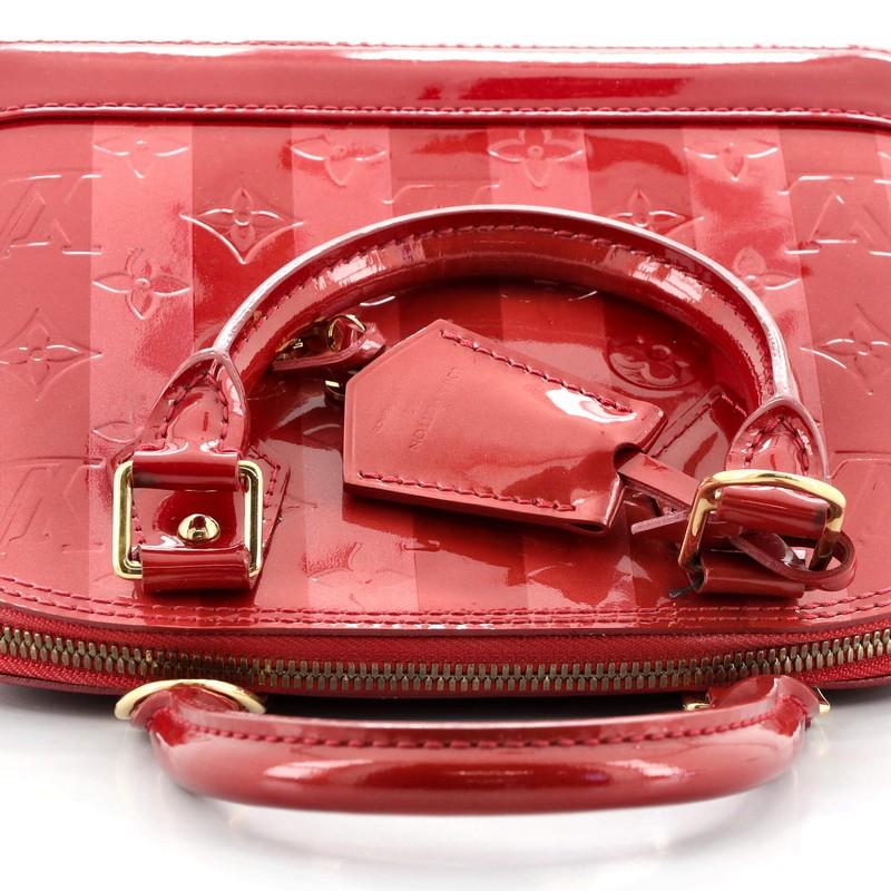 Women's or Men's Louis Vuitton Alma Handbag Limited Edition Monogram Vernis Rayures BB