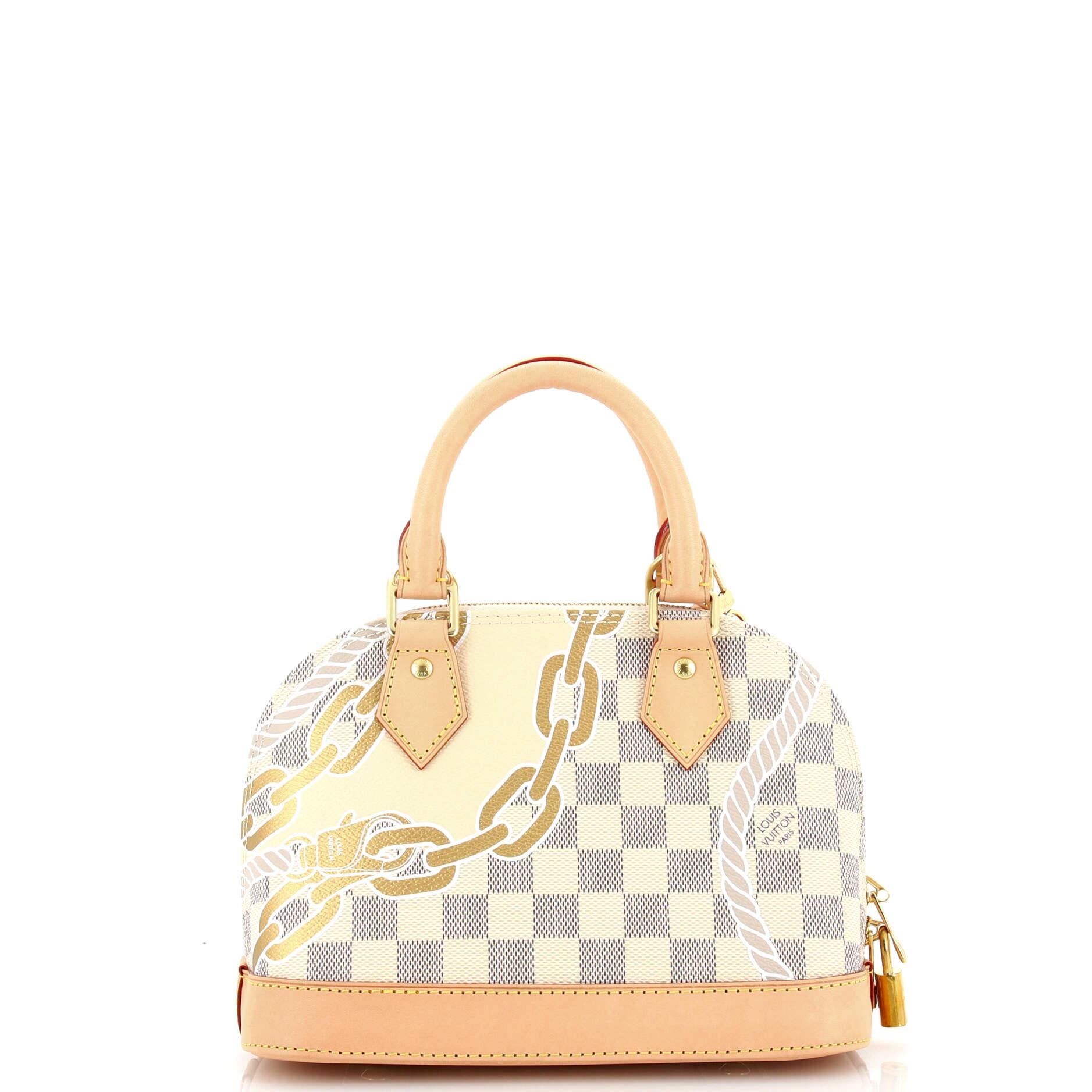 Louis Vuitton Alma Handbag Limited Edition Nautical Damier BB In Good Condition For Sale In NY, NY