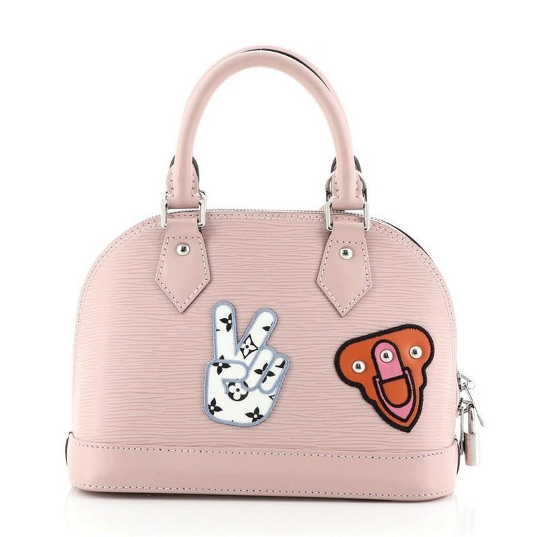 Louis Vuitton Alma Handbag Limited Edition Stickers Epi Leather BB at  1stDibs