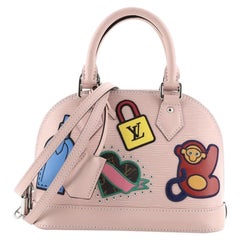 Louis Vuitton Alma Handbag Limited Edition Stickers Epi Leather BB