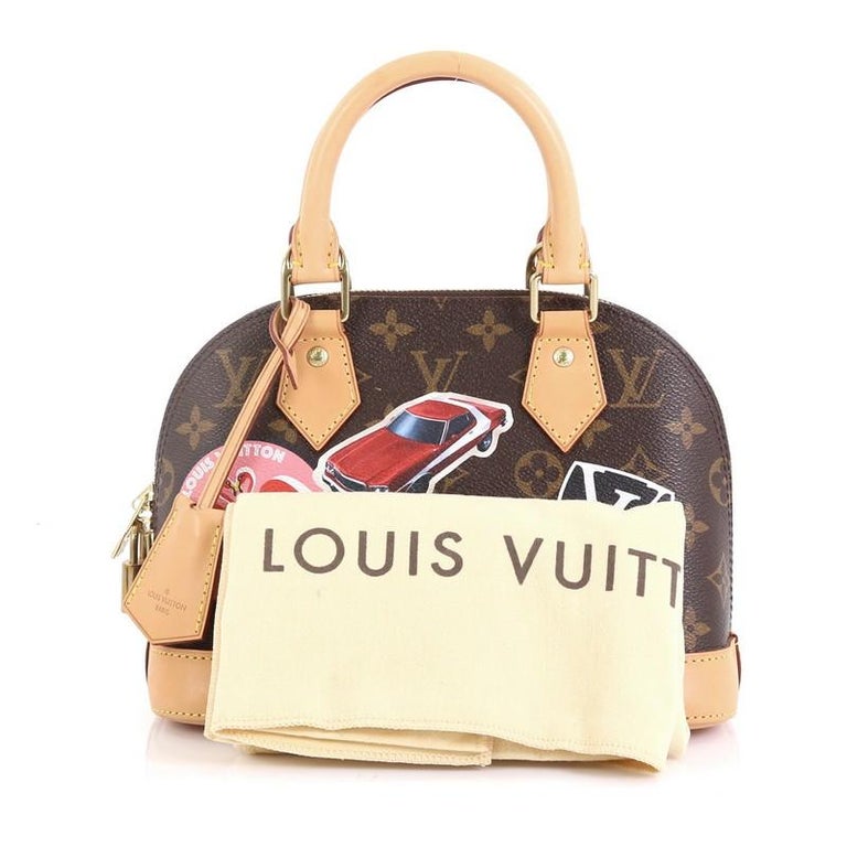 Louis Vuitton Alma Handbag Limited Edition World Tour Monogram