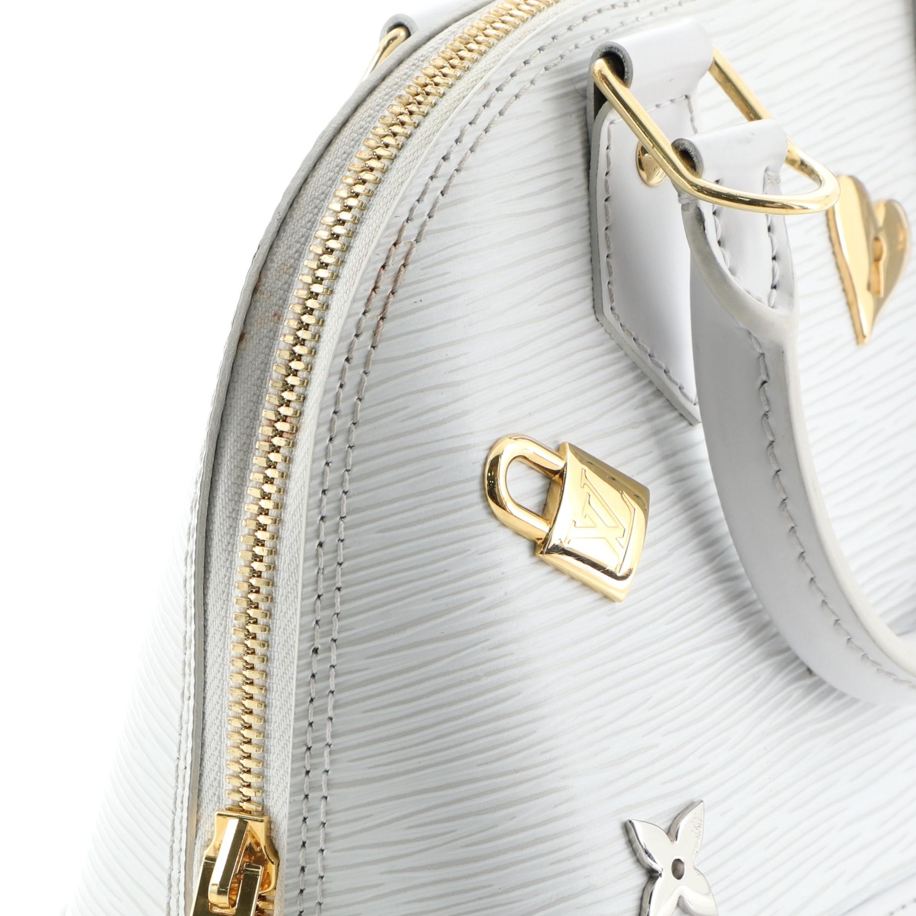 Louis Vuitton Alma Handbag Love Lock Epi Leather BB In Good Condition In NY, NY