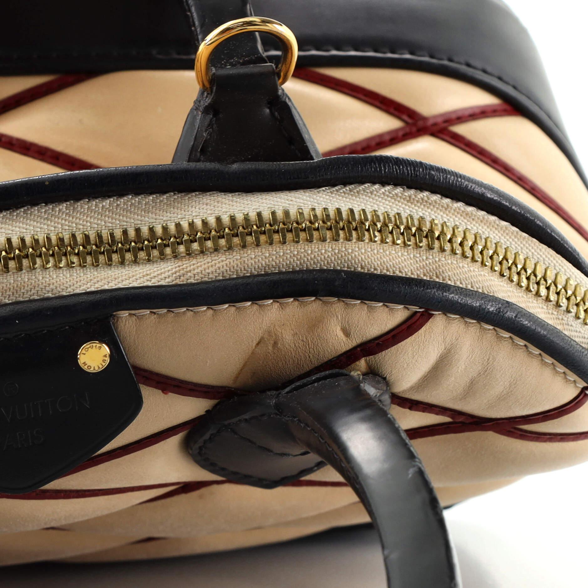 Louis Vuitton Alma Handbag Malletage Leather BB 1
