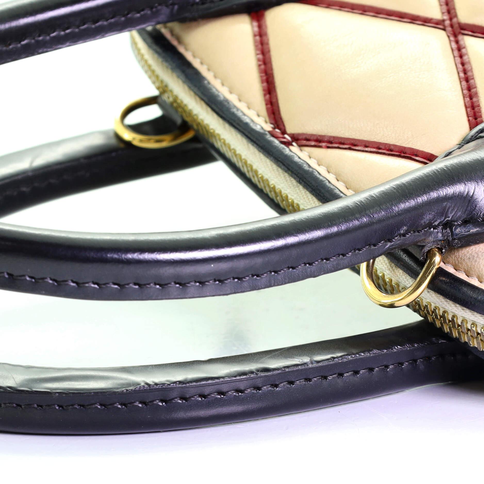 Louis Vuitton Alma Handbag Malletage Leather BB 2