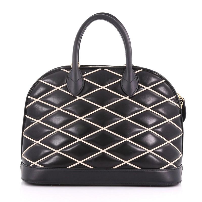 Louis Vuitton Alma Handbag Malletage Leather PM In Good Condition In NY, NY