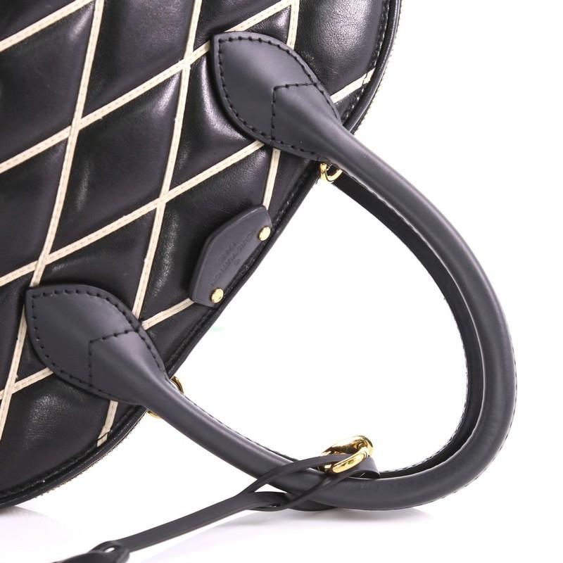 Louis Vuitton Alma Handbag Malletage Leather PM 3