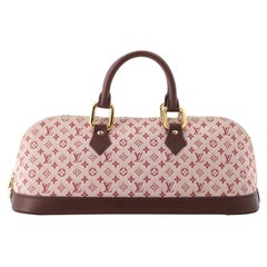 Louis Vuitton Alma Handbag Mini Lin Horizontal