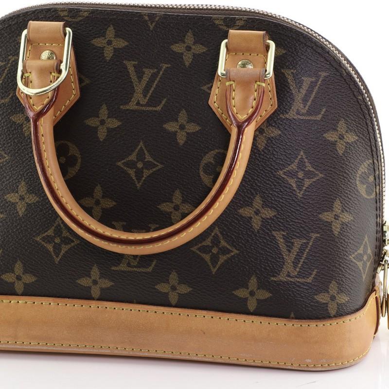 Louis Vuitton Alma Handbag Monogram Canvas BB 5