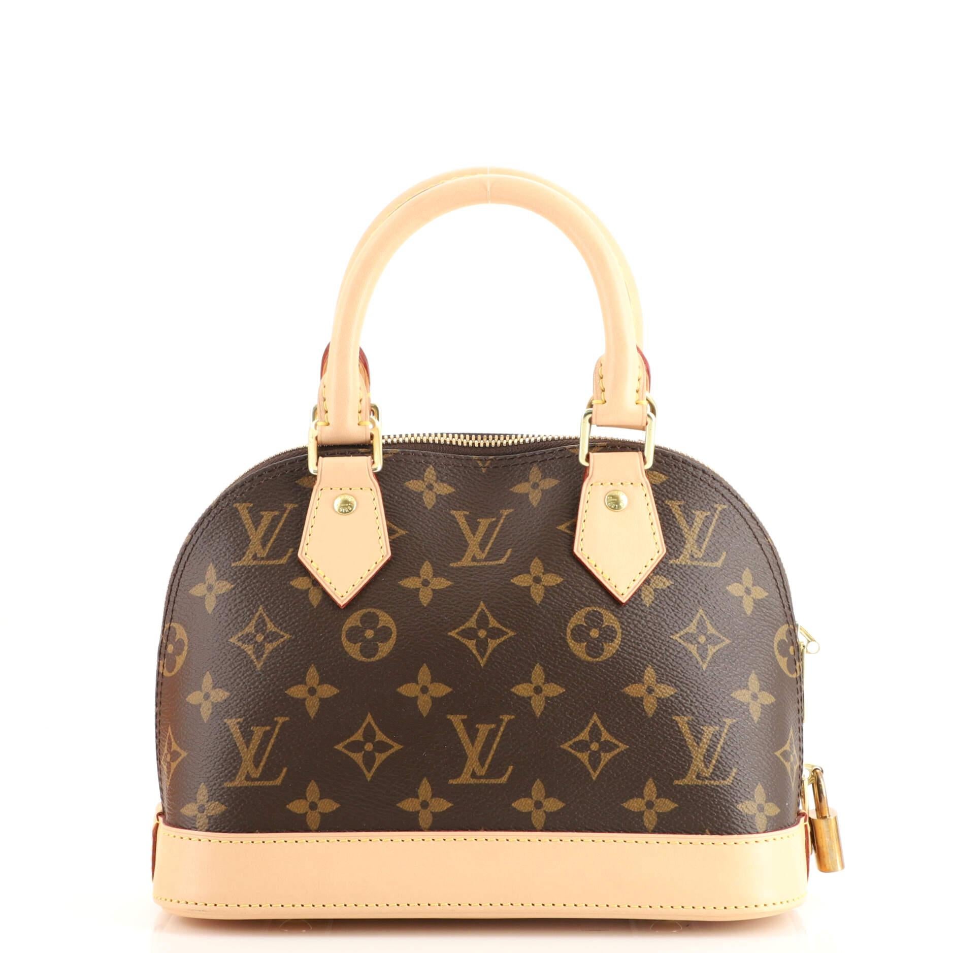 Louis Vuitton Alma Handbag Monogram Canvas BB In Good Condition In NY, NY