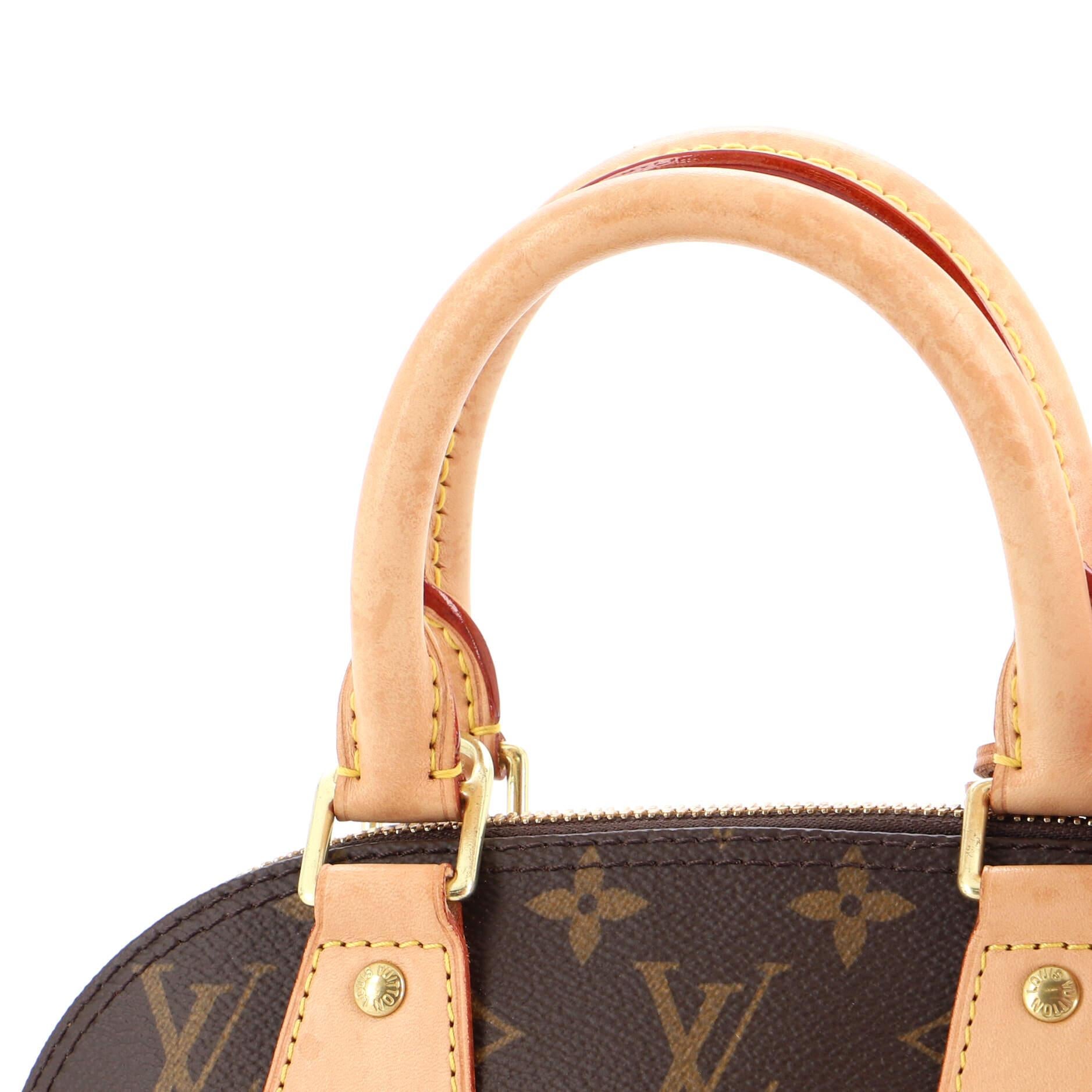 Louis Vuitton Alma Handbag Monogram Canvas BB 2