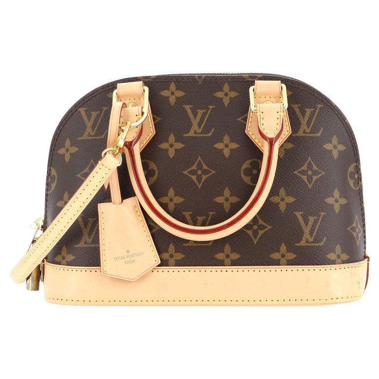 Louis Vuitton 2015 Pre-Owned Vernis Debossed Monogram Alma BB Handbag -  Brown for Women