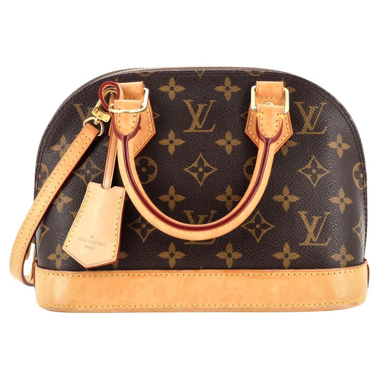 Louis Vuitton Alma BB Monogram Canvas Satchel Bag