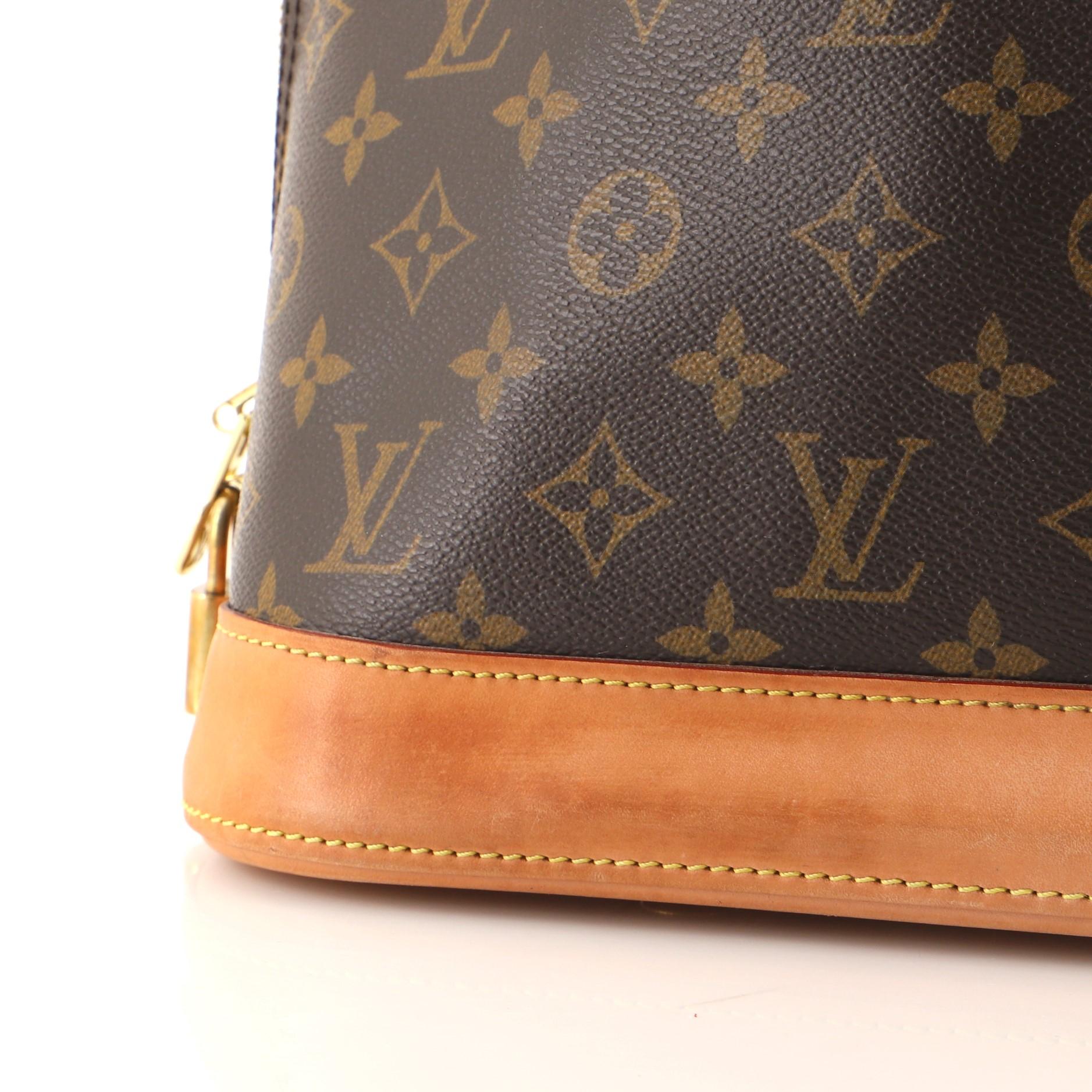 Louis Vuitton Alma Handbag Monogram Canvas GM 1