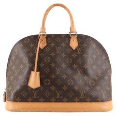Louis Vuitton Alma Handbag Monogram Canvas GM