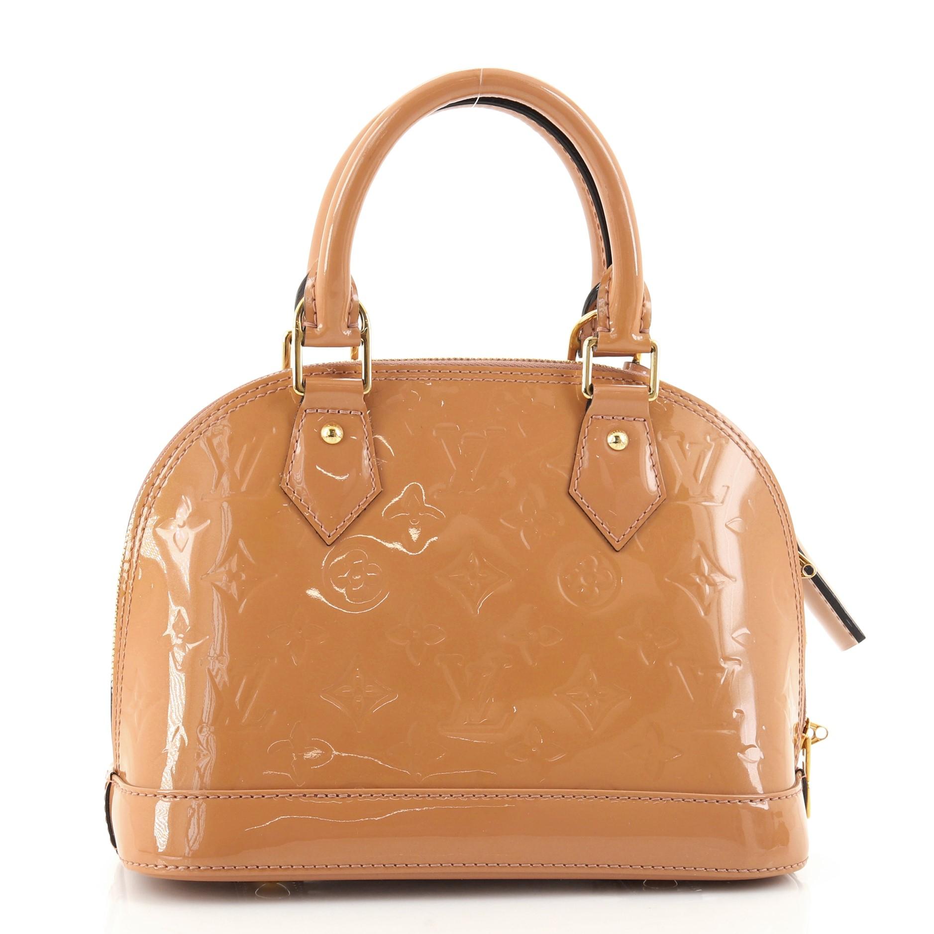 sac louis vuitton alma noir vernis