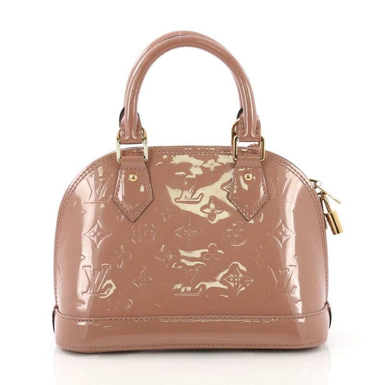 Louis Vuitton Alma Handbag Monogram Vernis BB For Sale at 1stdibs