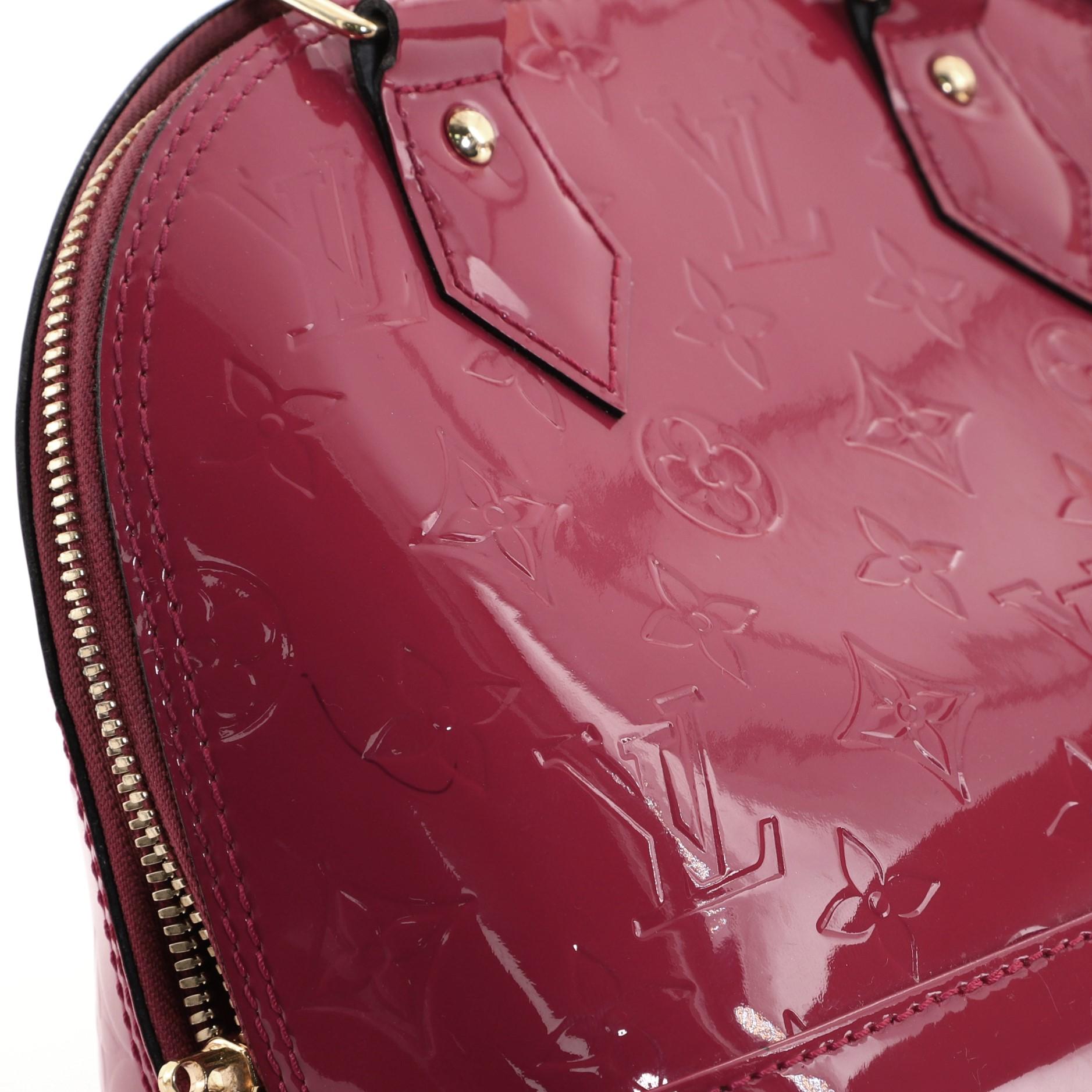 Women's Louis Vuitton Alma Handbag Monogram Vernis BB