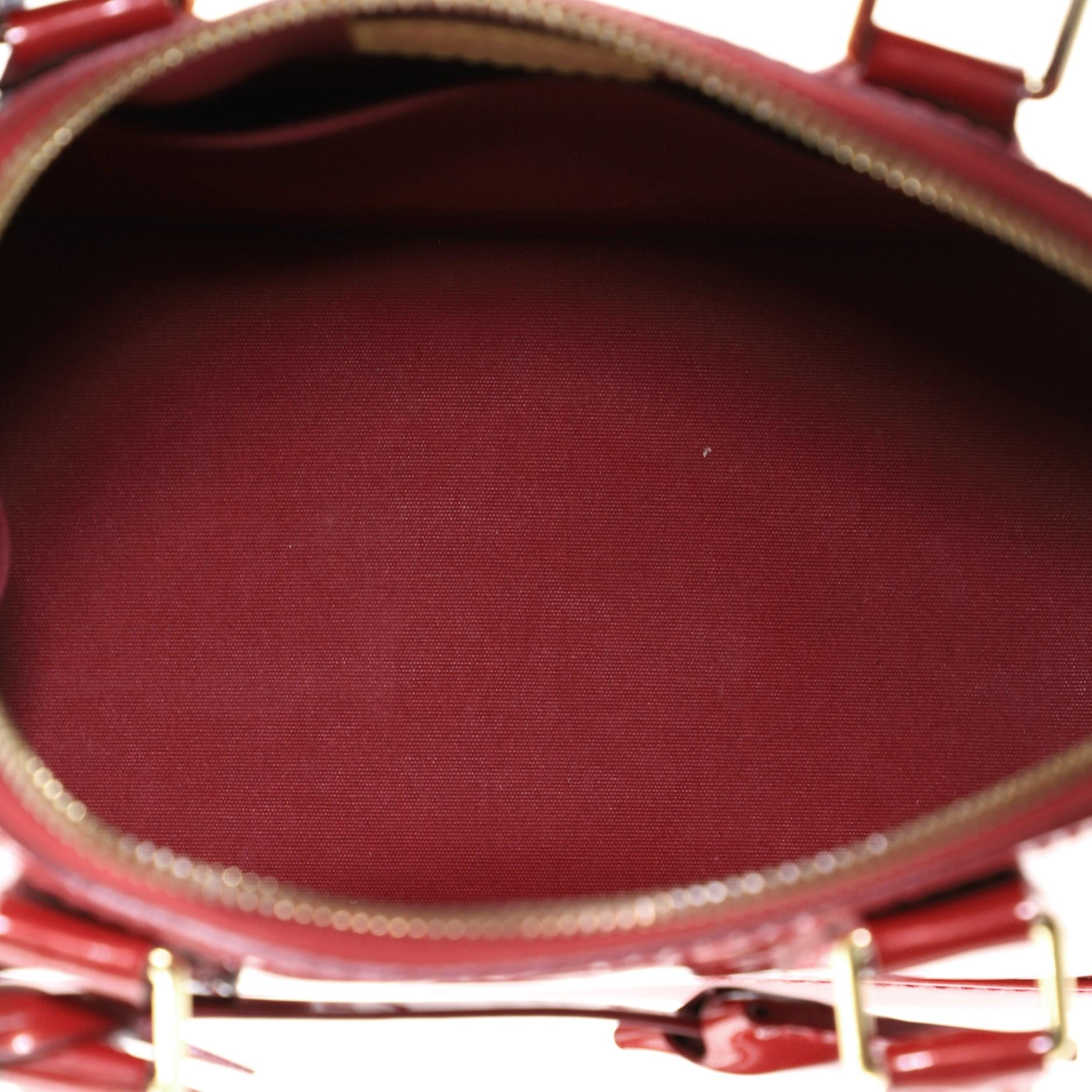 Women's or Men's Louis Vuitton Alma Handbag Monogram Vernis BB 