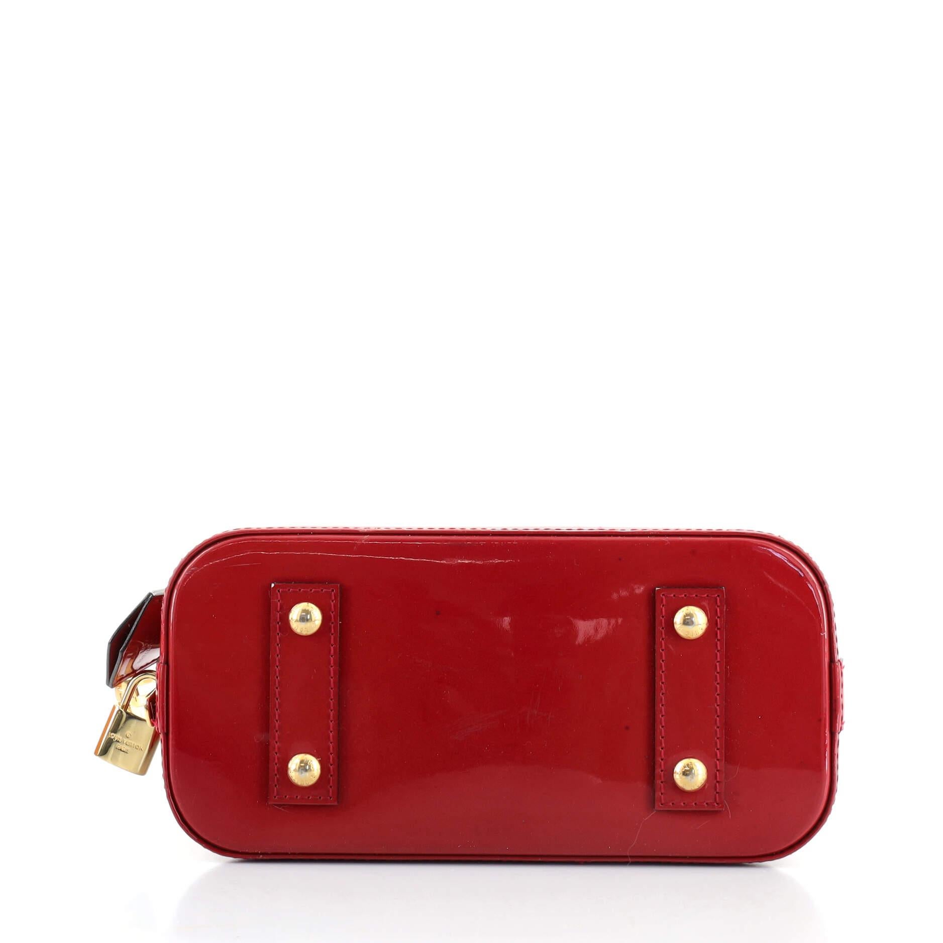 Women's or Men's  Louis Vuitton Alma Handbag Monogram Vernis BB