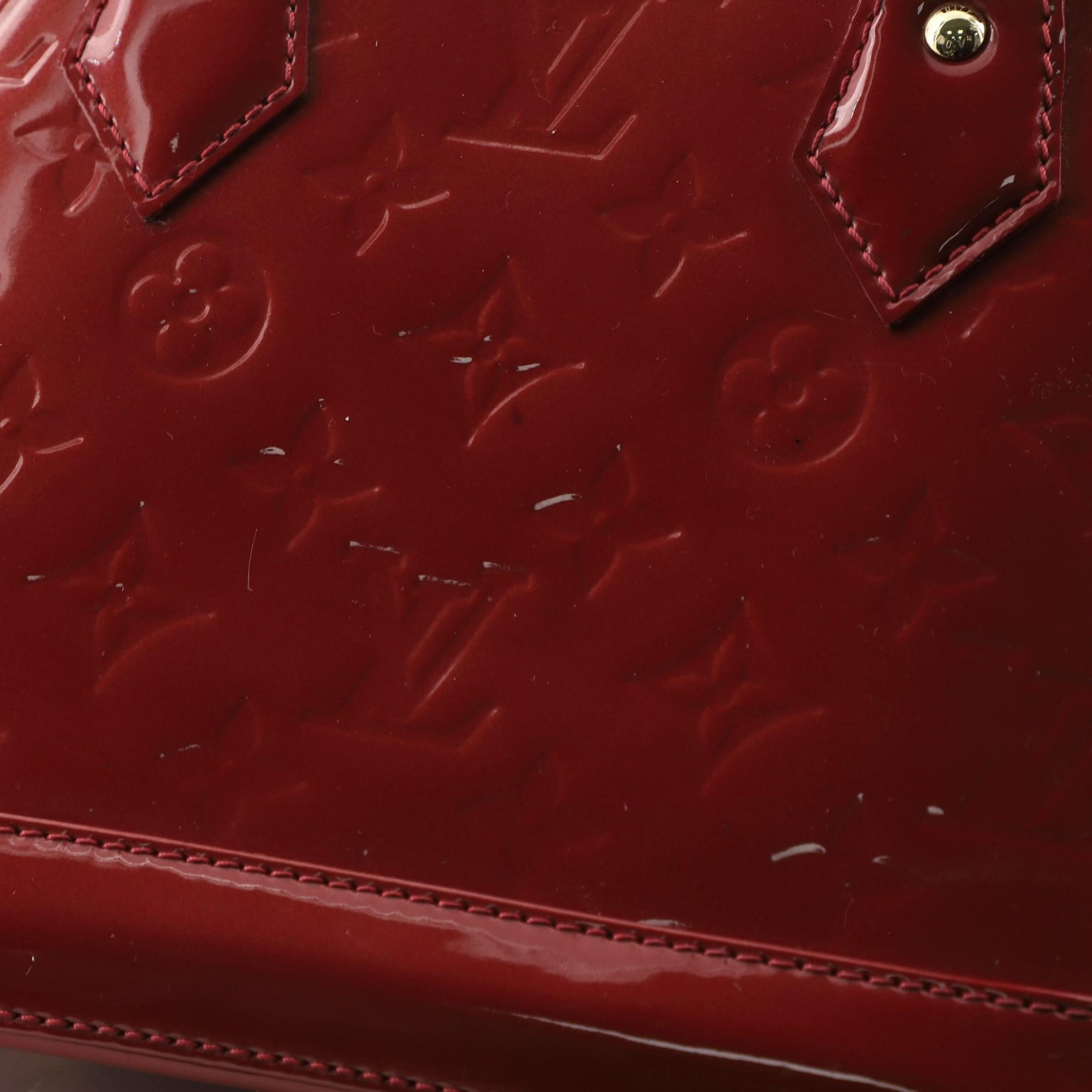 Louis Vuitton Alma Handbag Monogram Vernis BB  1