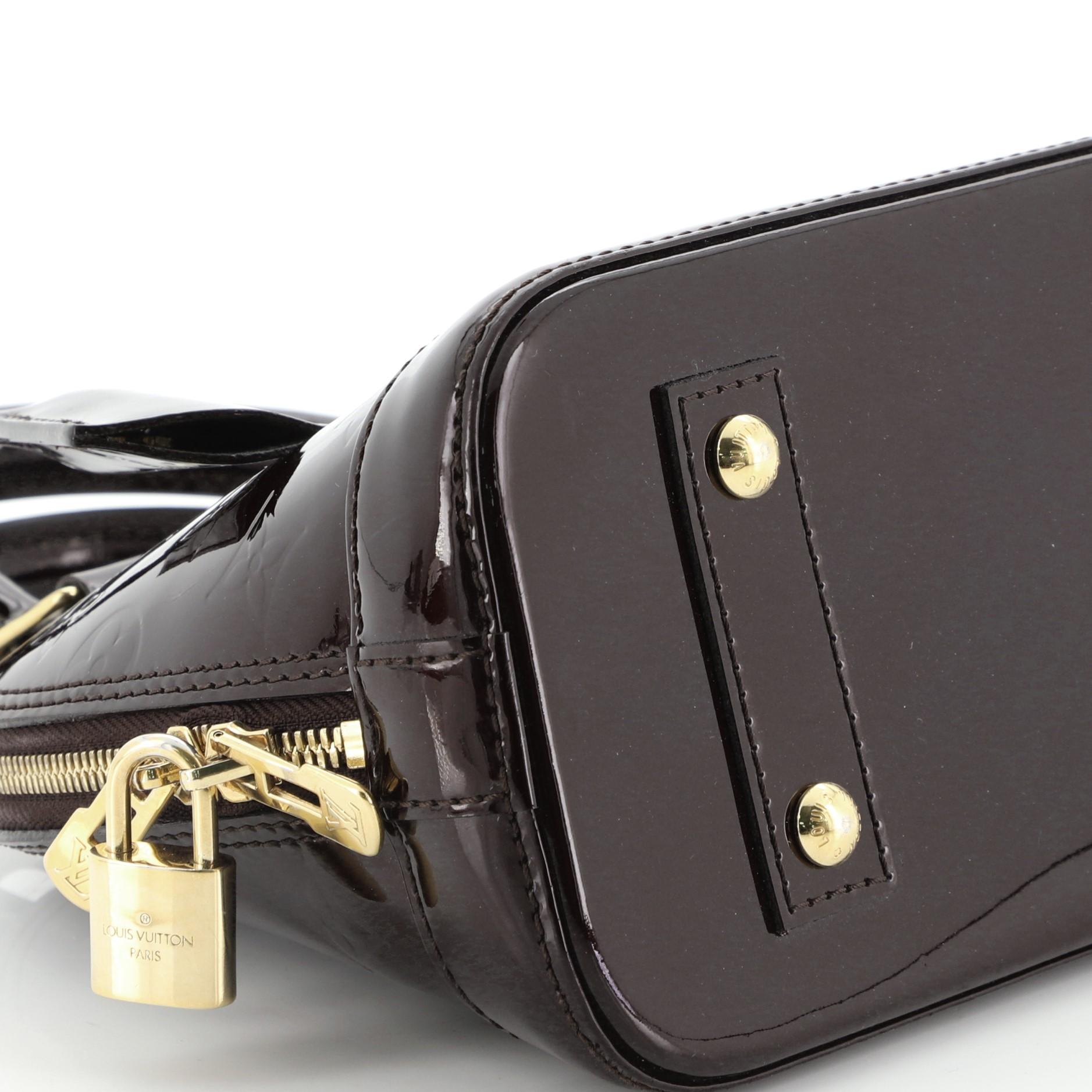 Louis Vuitton Alma Handbag Monogram Vernis BB 1