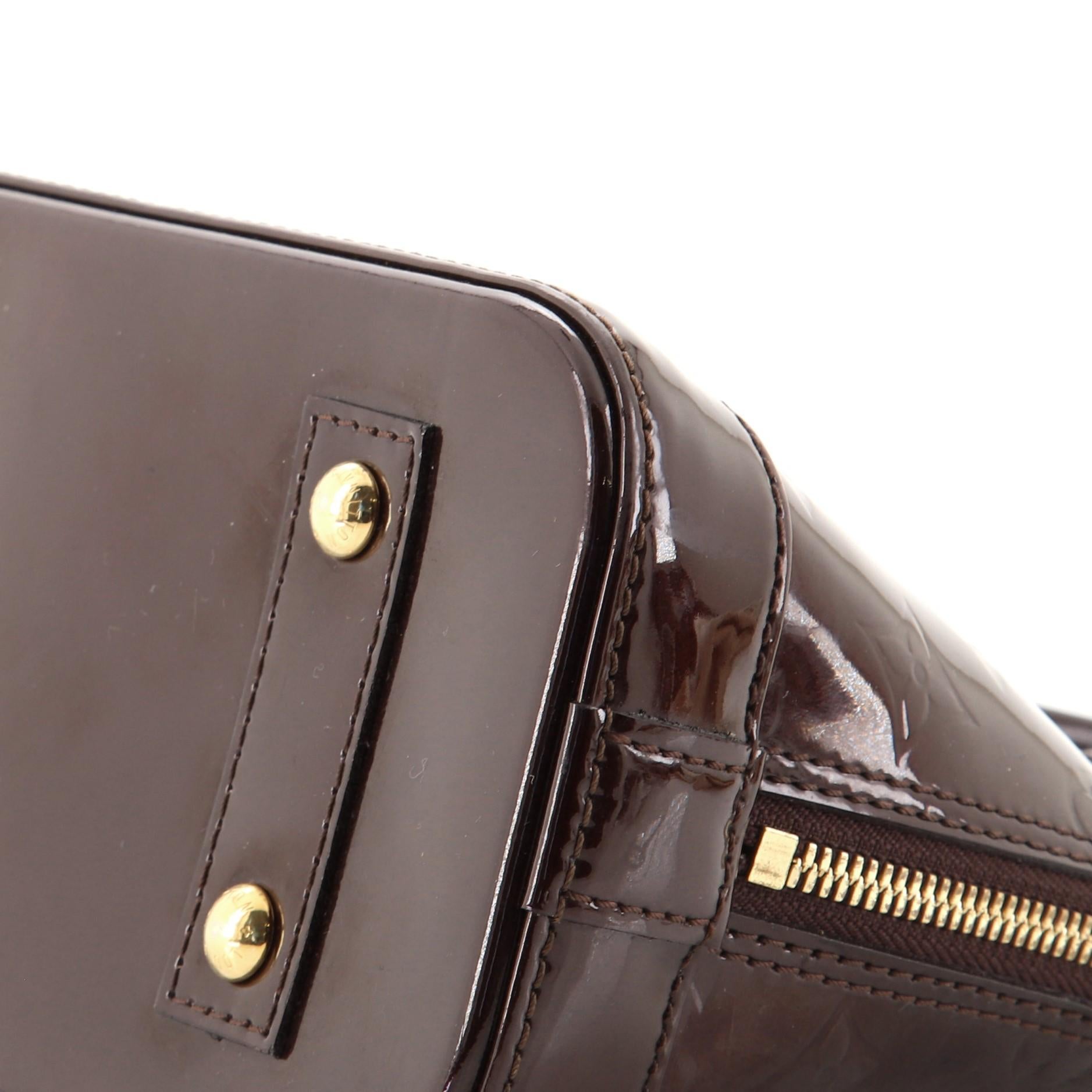 Louis Vuitton Alma Handbag Monogram Vernis BB 1