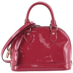 Louis Vuitton Alma Handbag Monogram Vernis BB Red 2350851