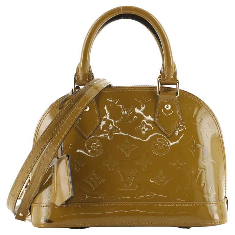 Louis Vuitton Alma Handbag Monogram Vernis PM For Sale at 1stDibs