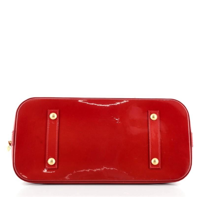 Louis Vuitton Alma Handbag Monogram Vernis GM In Fair Condition In NY, NY