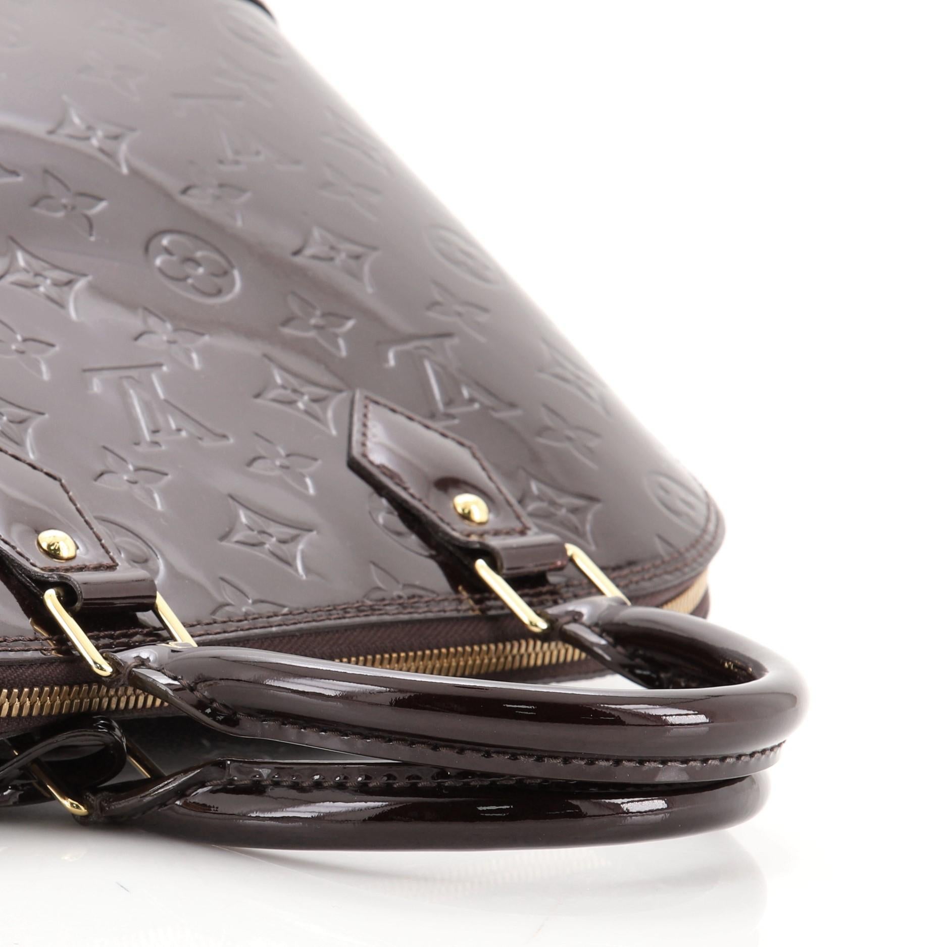 Women's or Men's Louis Vuitton Alma Handbag Monogram Vernis PM