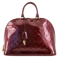 Louis Vuitton Alma Handbag Monogram Vernis XL