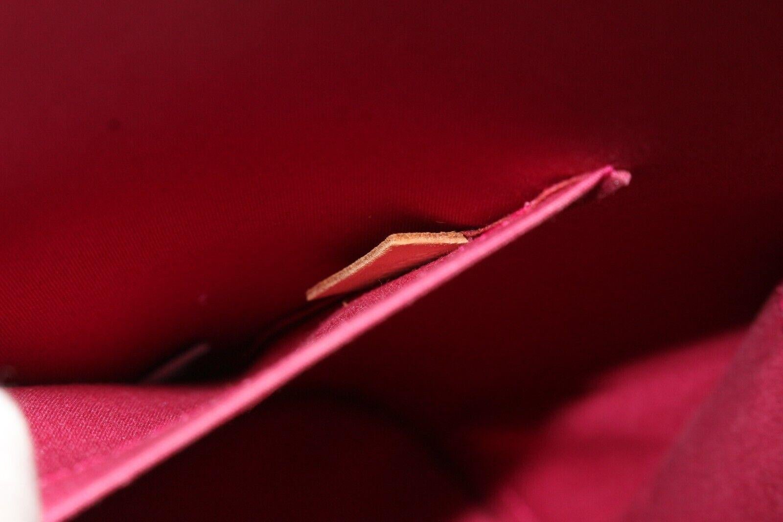 Louis Vuitton Alma Handbag PM Dark Pink Indian Rose Leather 1LK1222K For Sale 1