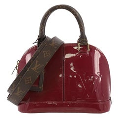  Louis Vuitton Alma Handbag Vernis with Monogram Canvas BB