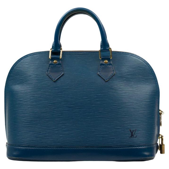 LOUIS VUITTON, Alma in blue épi leather