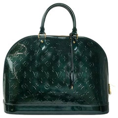 LOUIS VUITTON, Alma in blue patent leather