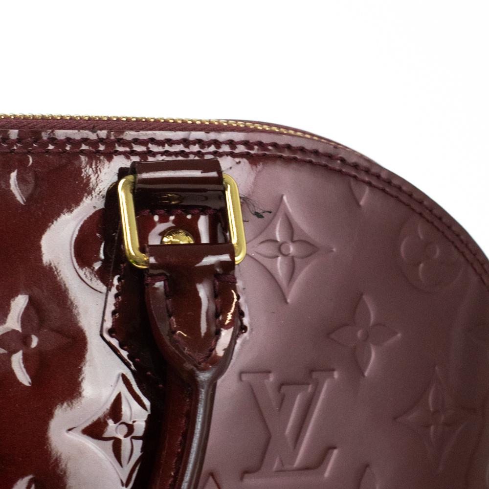LOUIS VUITTON, Alma in burgundy patent leather 1