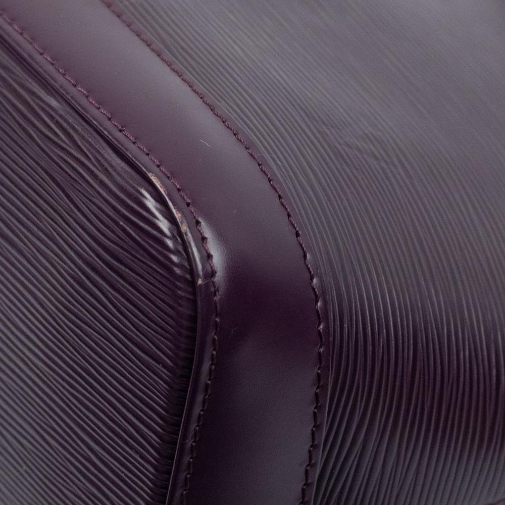 LOUIS VUITTON, Alma in purple épi leather For Sale 6